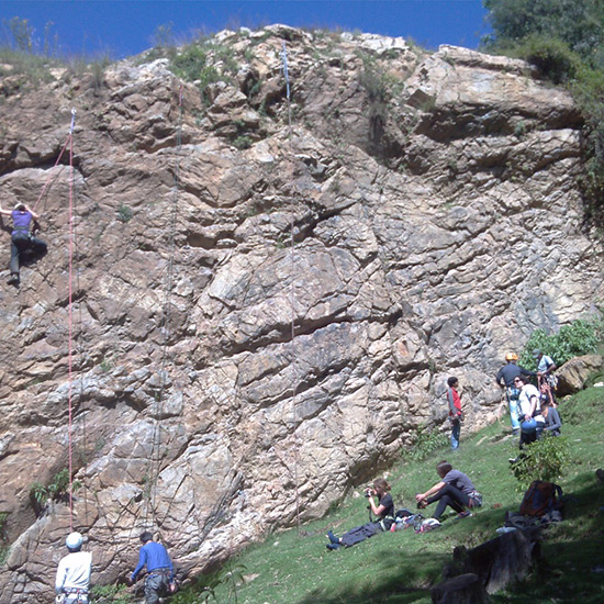 rutas de escalada en roca